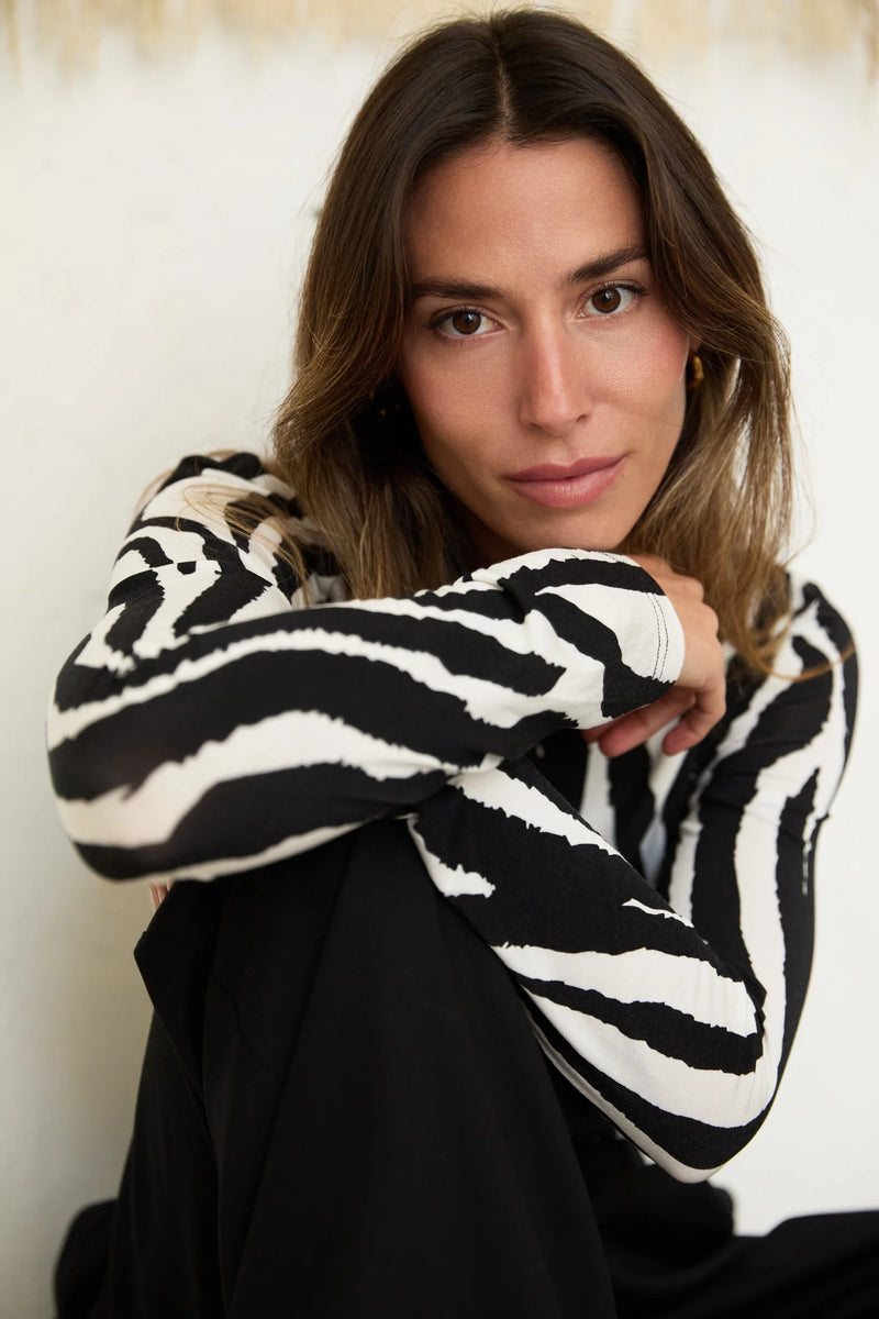 SOHO TOP - ZEBRA - JASMINE ALEXA – EMIA FASHION