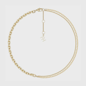 EMERGE MULTI CHAIN NECKLACE - GOLD - F AND H JEWELLERY