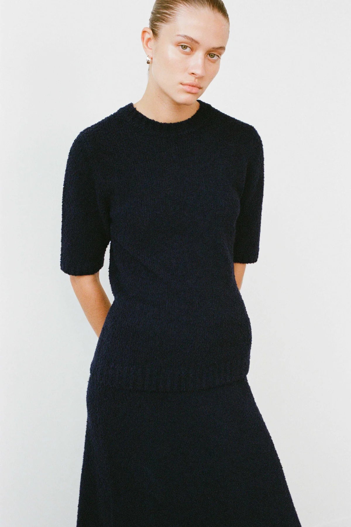 THE CELESTE TOP - NAVY  - FRIENDS WITH FRANK