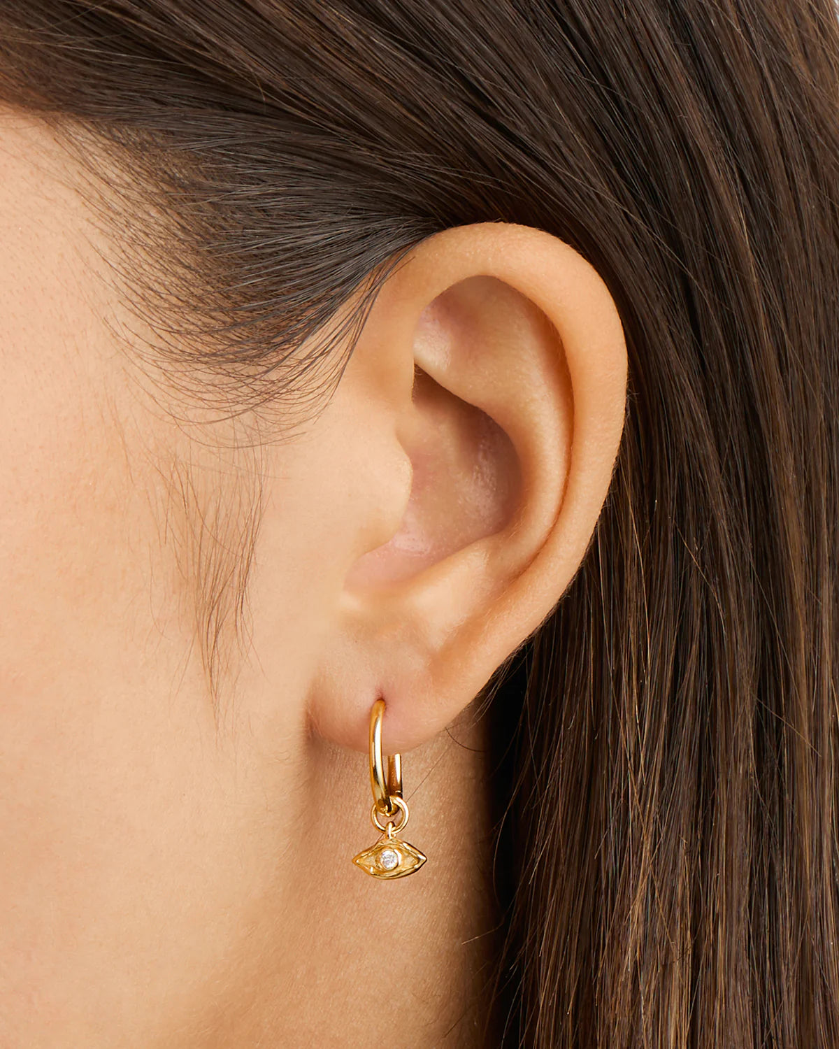 I AM PROTECTED HOOPS - 18K GOLD VERMEIL - BY CHARLOTTE