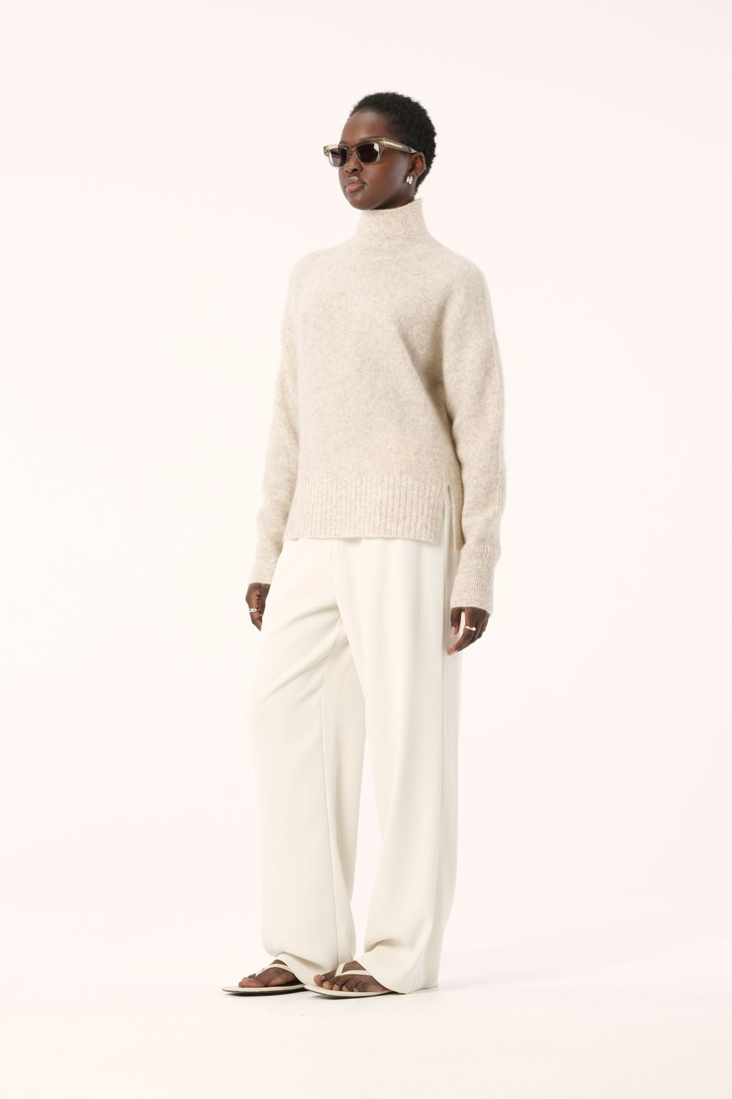 ASTA KNIT - WHITE MARLE - ELKA COLLECTIVE