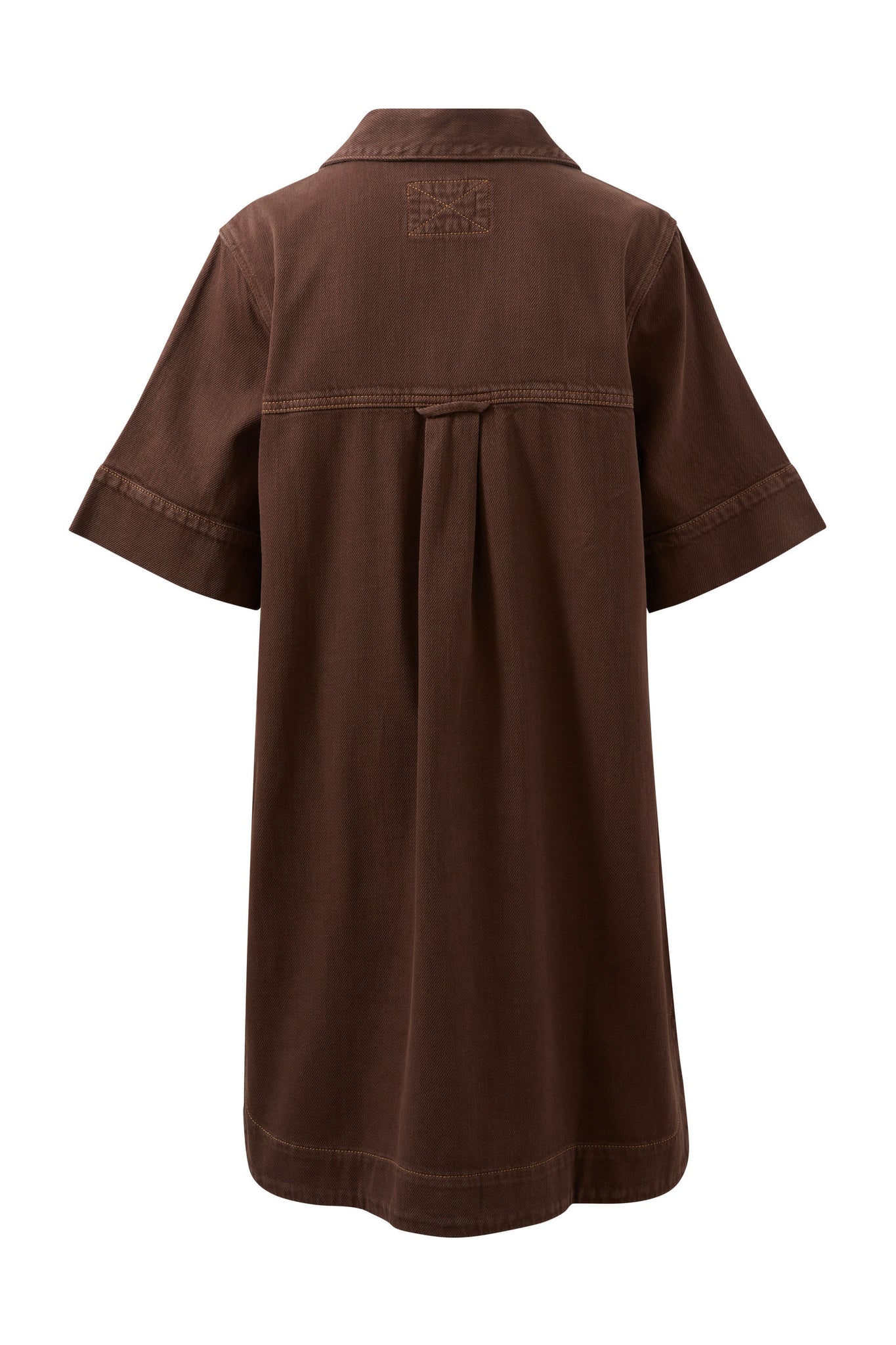 SAMMY RELAXED SHIRT DRESS - CHOCOLATE - CERES LIFE