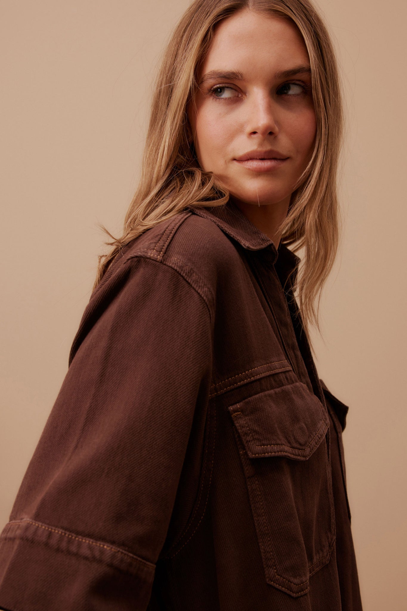 SAMMY RELAXED SHIRT DRESS - CHOCOLATE - CERES LIFE