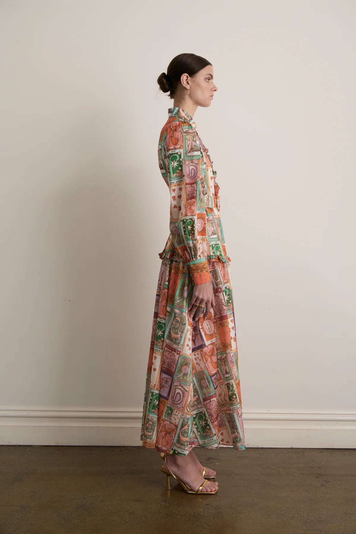CAIRO LONG LAYERED GOWN - MULTI - KATE FORD