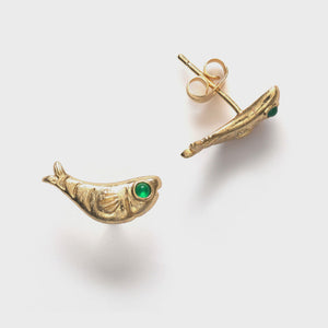 GONE FISHING EARRING - GOLD - ANNI LU