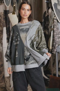 CIRCULAR WINDCHEATER - GREY - M.A DAINTY