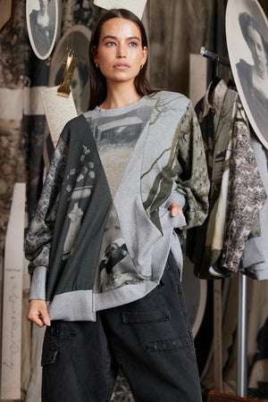 CIRCULAR WINDCHEATER - GREY - M.A DAINTY