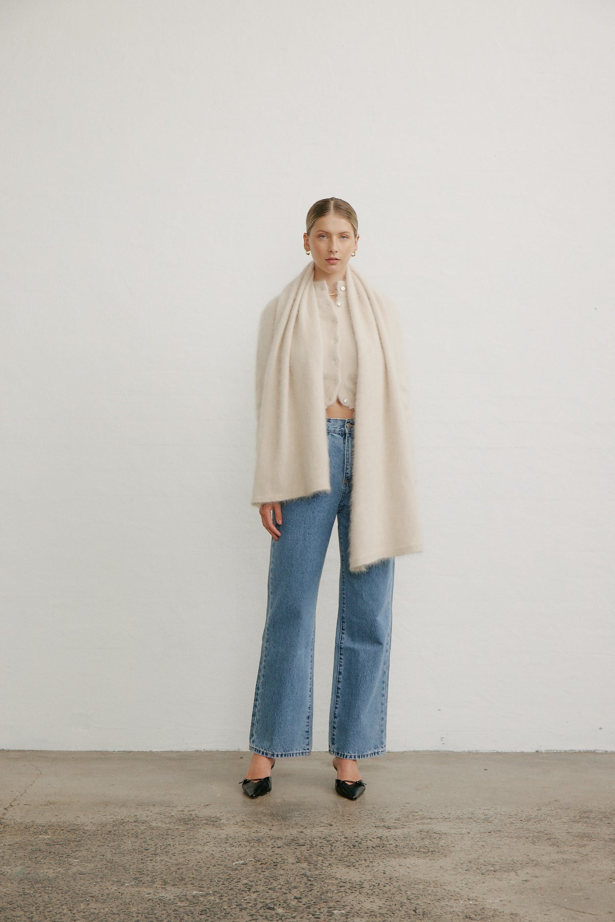 MIA CASHMERE SCARF - OATMEAL - WORLD OF NOMADS