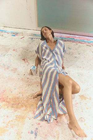 CYTHERA CAFTAN - MYKONOS STRIPE - ILIO NEMA