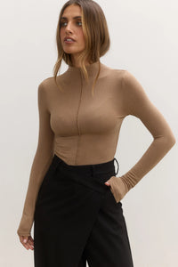 ANISA TURTLE NECK - WALNUT - BAYSE