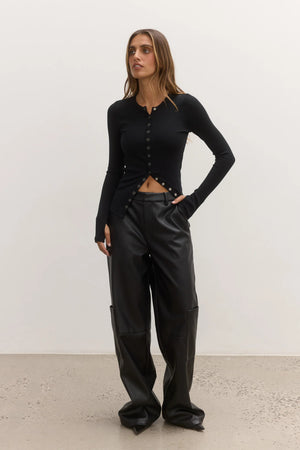 MAYA TOP - BLACK - BAYSE