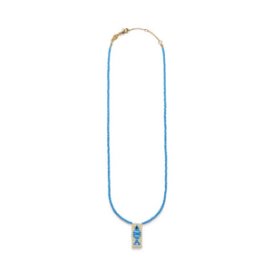 GONE FISHING NECKLACE - PACIFIC BLUE - ANNI LU