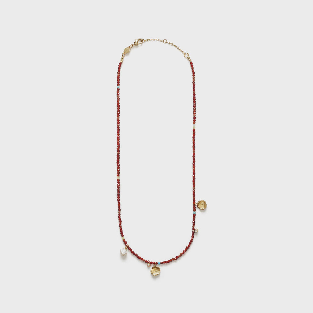 MAROON HARMONY NECKLACE - GOLD MULTI - ANNI LU