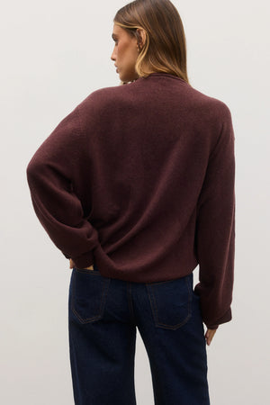 CORA CREW NECK - PLUM - BAYSE