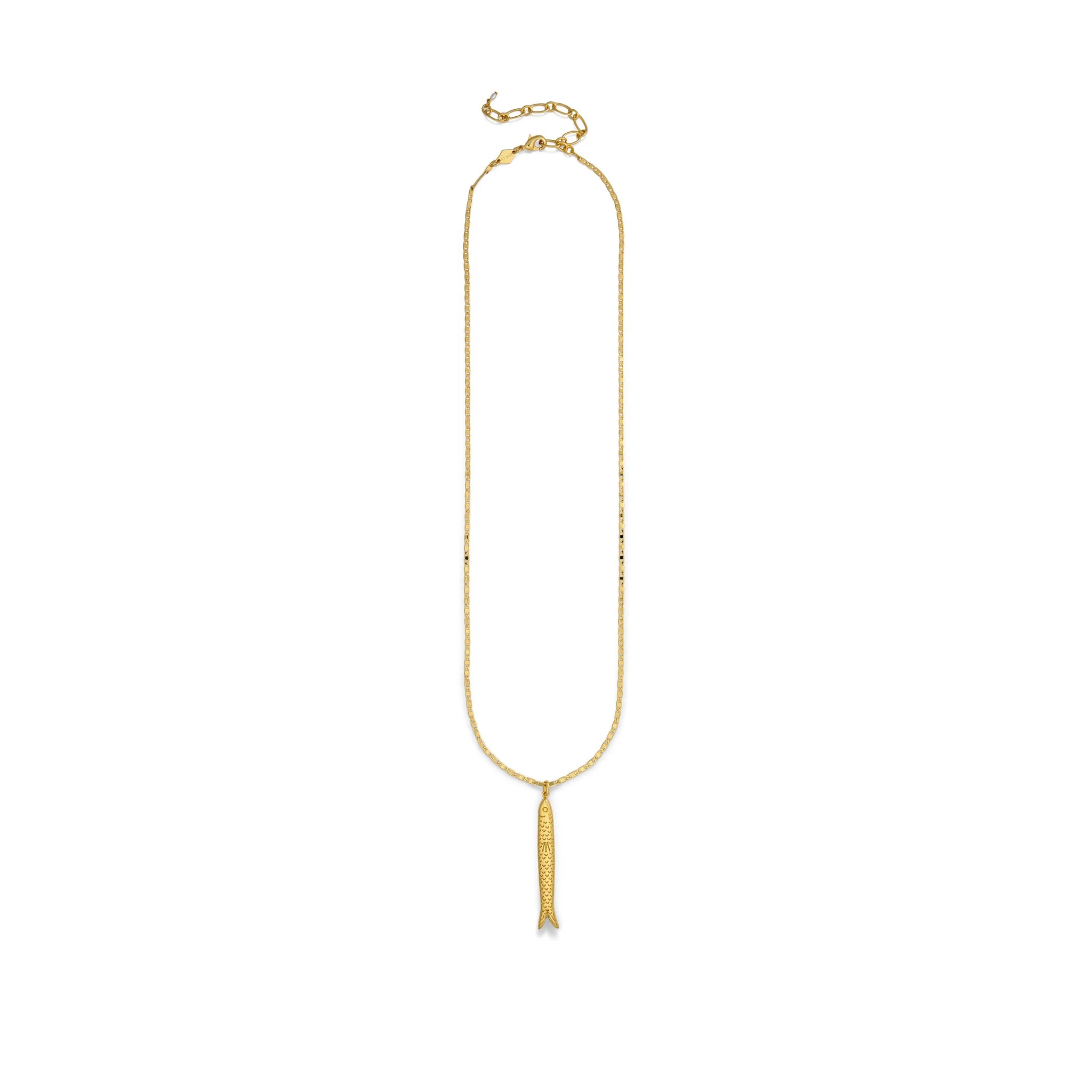 HIPPIE FISH NECKLACE - GOLD - ANNI LU