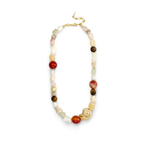 SEASIDE NECKLACE - CARAMEL CREAM - ANNI LU