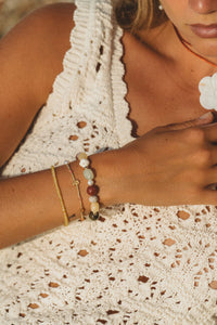 SEASIDE BRACELET - CARAMEL CREAM - ANNI LU