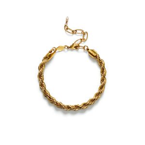 GOLDEN ROPE BRACELET - GOLD - ANNI LU