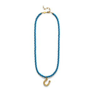 LADY LUCK NECKLACE - FADED DENIM - ANNI LU
