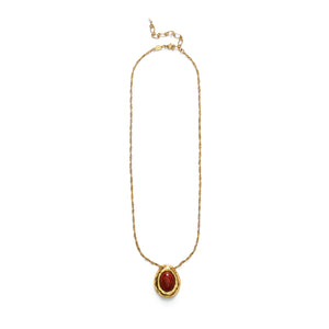 CHERRY ON TOP NECKLACE - GOLD - ANNI LU