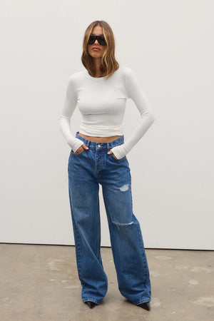 NYLA TOP - WHITE - BAYSE