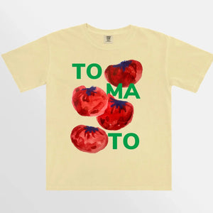 TOMATO T-SHIRT - BUTTER - MAKU