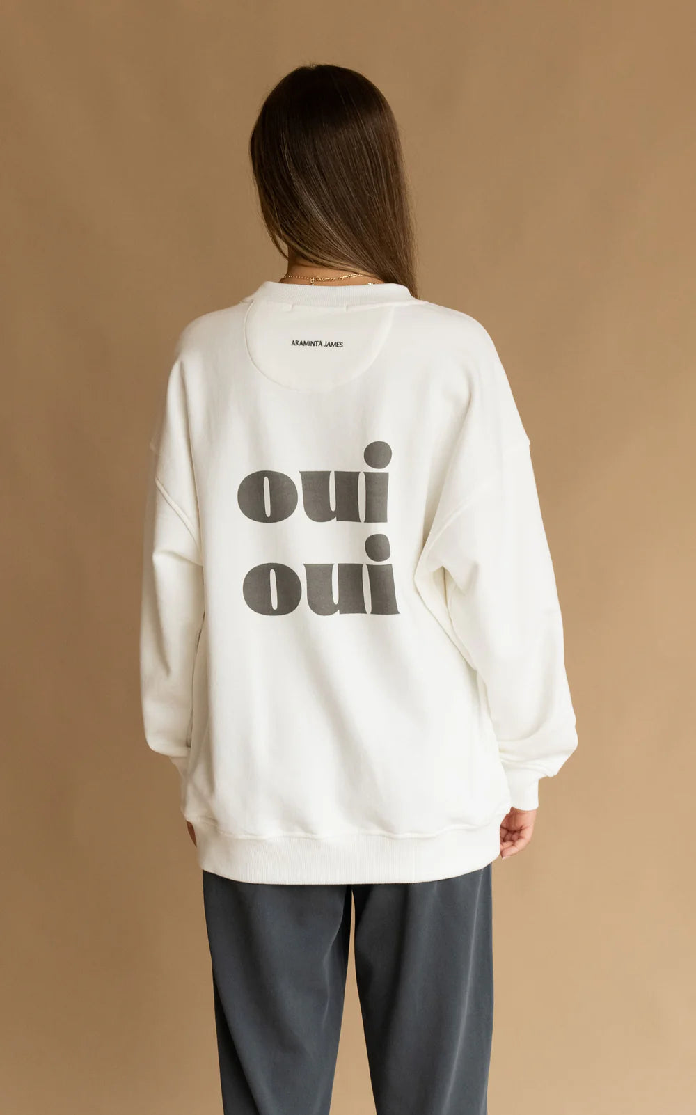 OUI SWEATSHIRT - SNOW - ARAMINTA JAMES