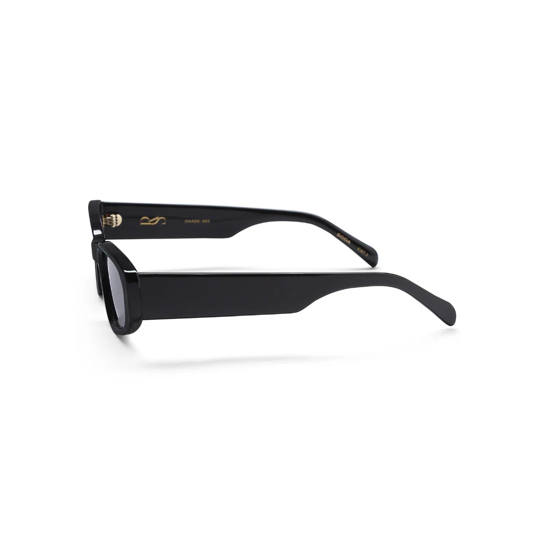 SHADE 005 X ROZALIA RUSSIAN  - BLACK / GREY LENS - SODA SHADES