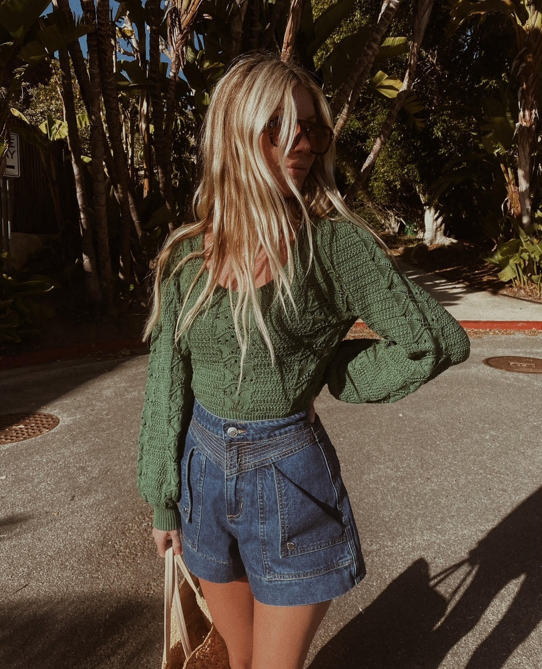 CELENE DENIM SHORT - INDIGO BLUE - KIVARI