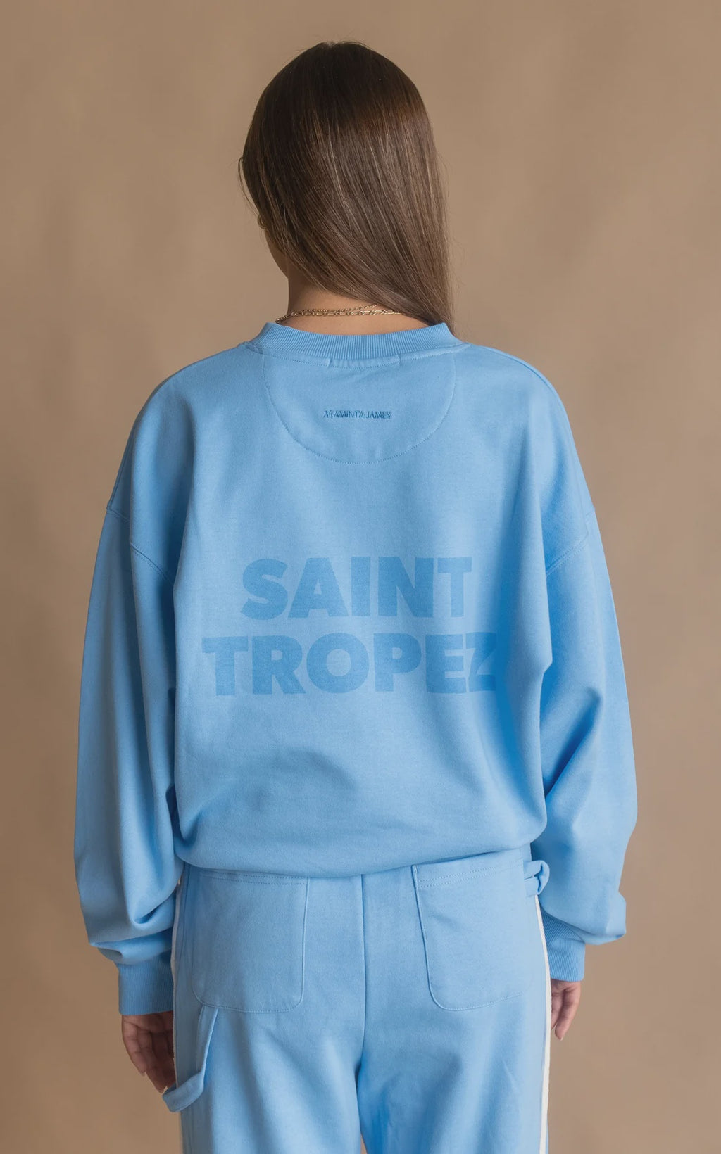 SAINT TROPEZ SWEATSHIRT - PERIWINKLE - ARAMINTA JAMES