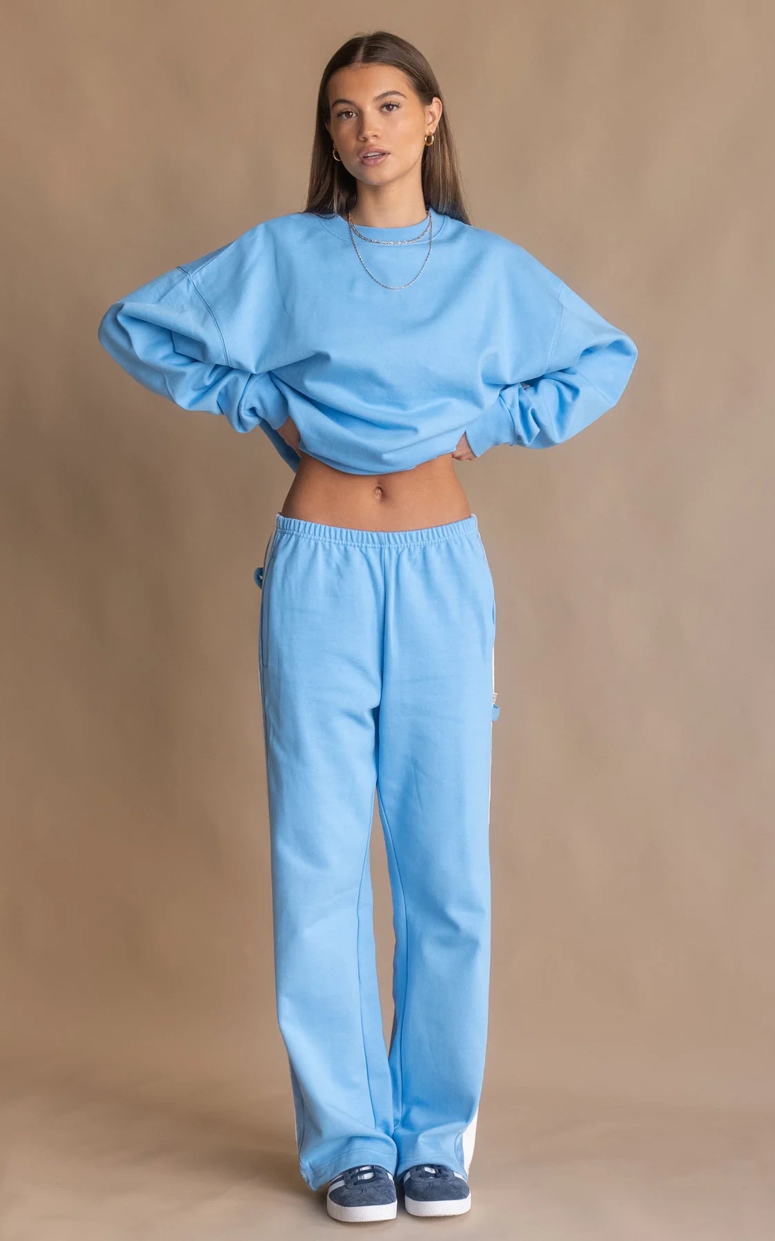 SAINT TROPEZ TRACKPANT - PERIWINKLE - ARAMINTA JAMES