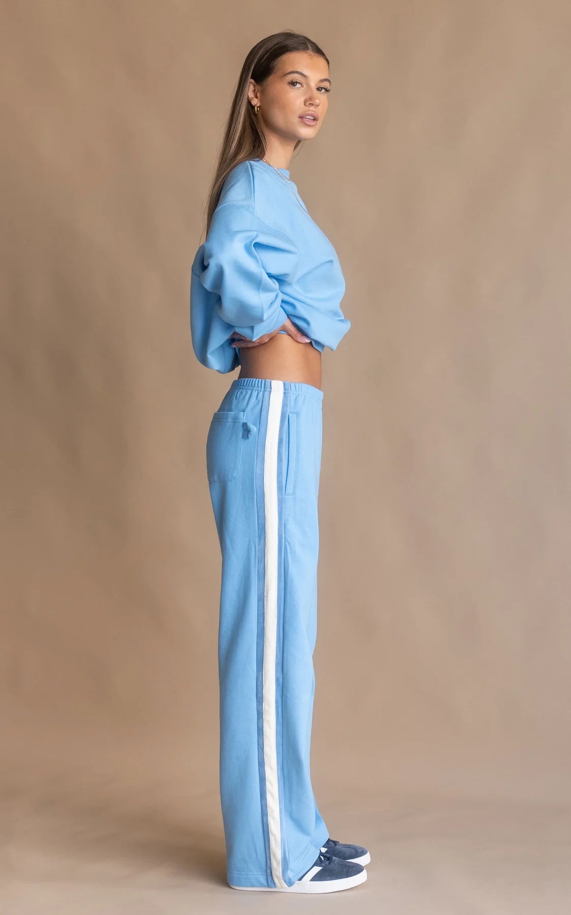 SAINT TROPEZ TRACKPANT - PERIWINKLE - ARAMINTA JAMES