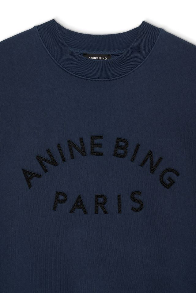 JACI SWEATSHIRT PARIS - WASHED NAVY - ANINE BING