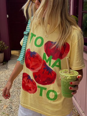 TOMATO T-SHIRT - BUTTER - MAKU