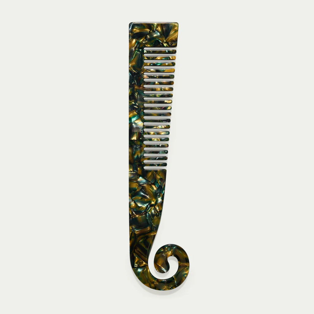 SWIRL COMB - GREEN TORTOISESHELL - KITTY PALOMA