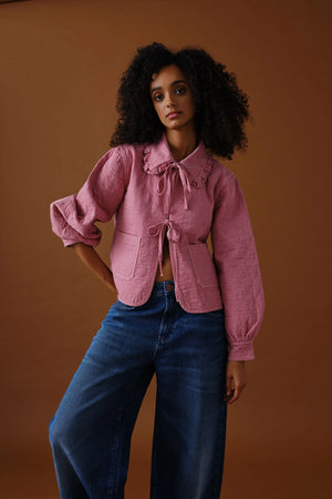 HEIDI JACKET - POWDER PINK - SEVENTY + MOCHI