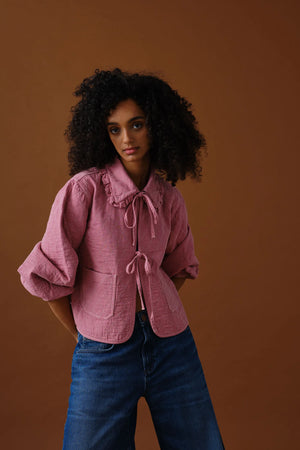 HEIDI JACKET - POWDER PINK - SEVENTY + MOCHI