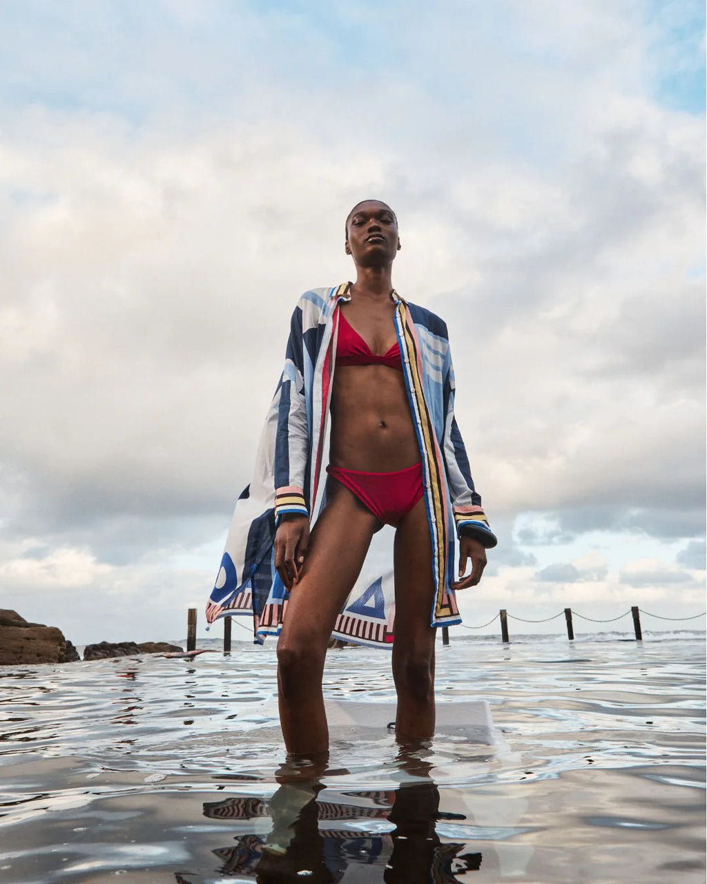 ARTEMIS SHIRTDRESS - BLUE SARONG - ILIO NEMA