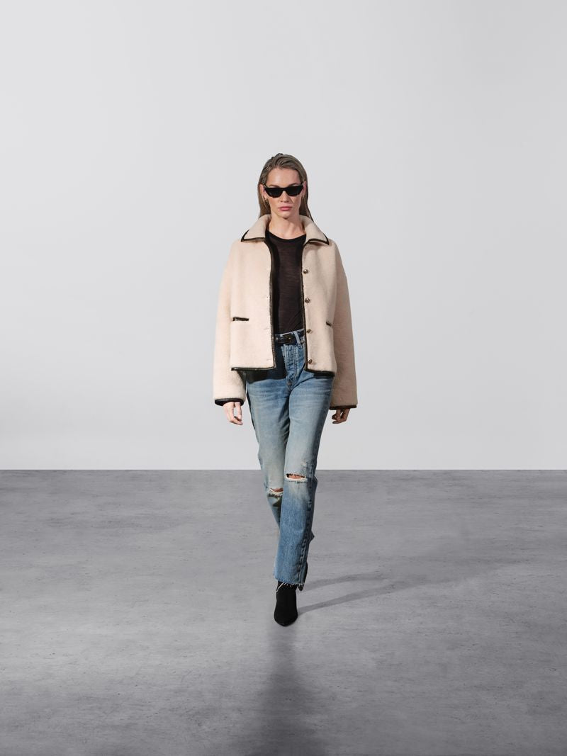 CAMDEN JACKET - CREAM - ANINE BING