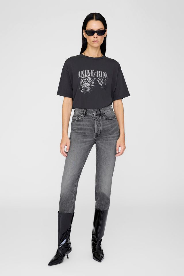 COHEN TEE - WASHED BLACK - ANINE BING