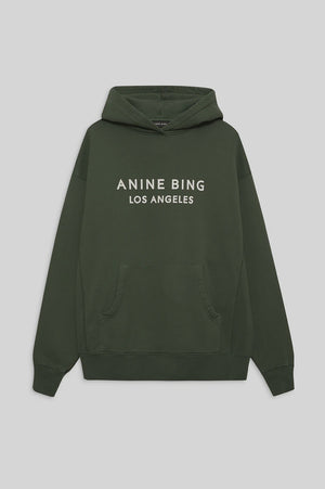 ALTO HOODIE - DARK OLIVE - ANINE BING