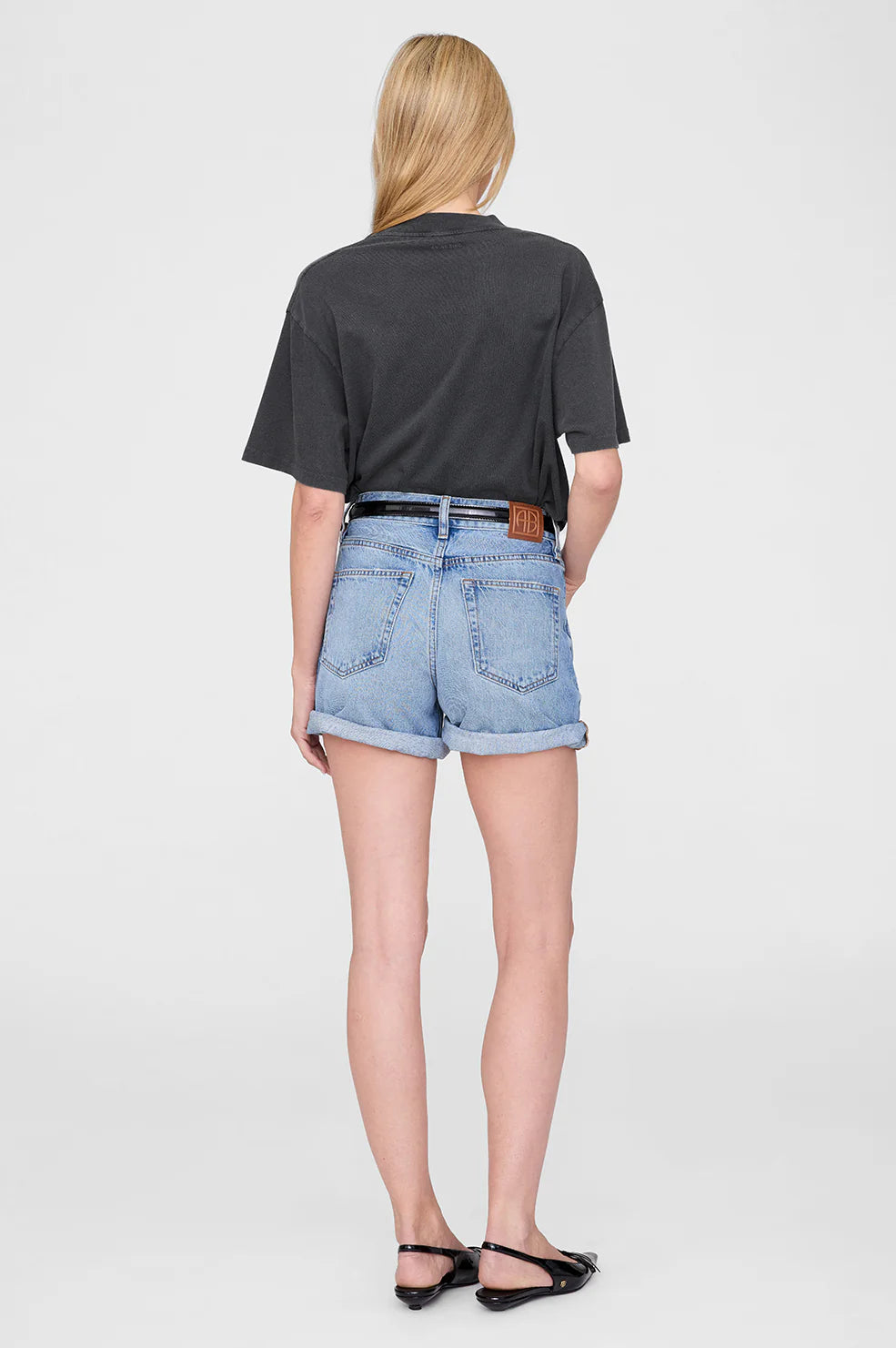 ASHTON TEE CONCERT - WASHED BLACK - ANINE BING