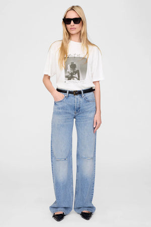 ASHTON TEE SPIRIT - IVORY - ANINE BING