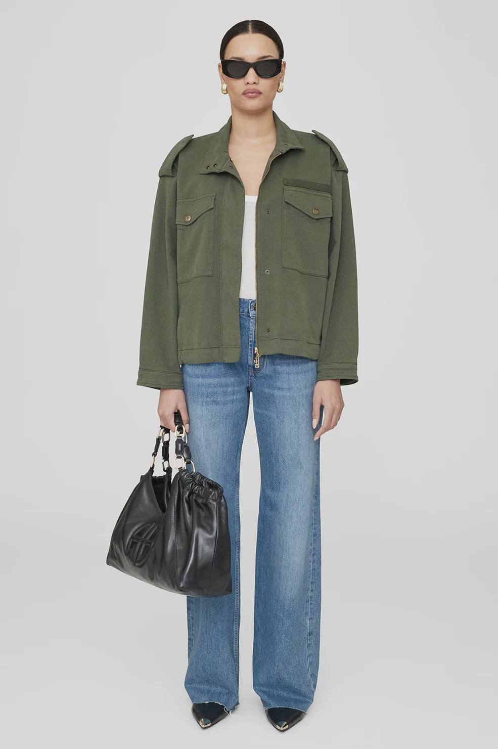 AUDREY JACKET - ARMY GREEN - ANINE BING