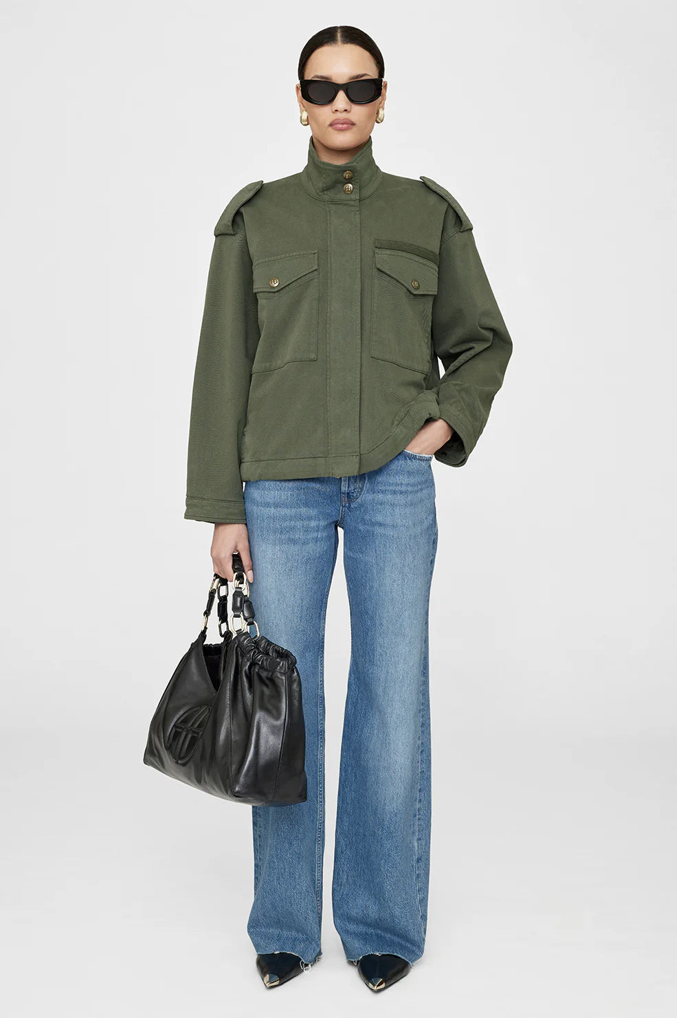 AUDREY JACKET - ARMY GREEN - ANINE BING