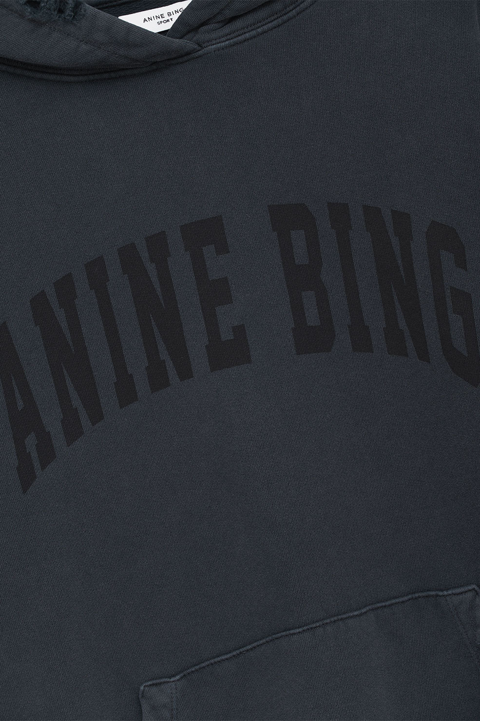 HARVEY SWEATSHIRT - DARK WASHED BLACK - ANINE BING