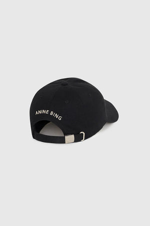 JEREMY BASEBALL CAP AB - BLACK - ANINE BING