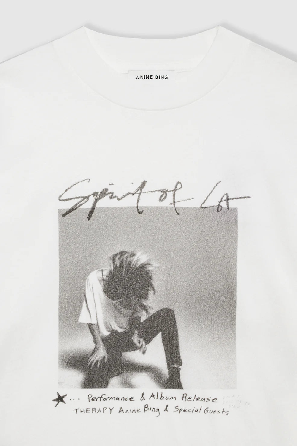 ASHTON TEE SPIRIT - IVORY - ANINE BING