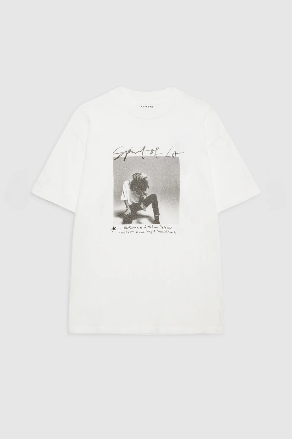 ASHTON TEE SPIRIT - IVORY - ANINE BING