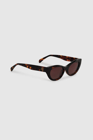 CANNES SUNGLASSES - DARK TORTOISE - ANINE BING